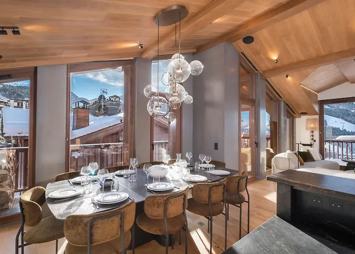 De Luxe Avec Jacuzzi Et Vues Panoramiques A 1650 - Fr-1-563-133 Dağ evi Courchevel